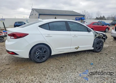 2019 Hyundai Elantra Sel z USA, uszkodzony, nr VIN 5NPD84LF4KH458843